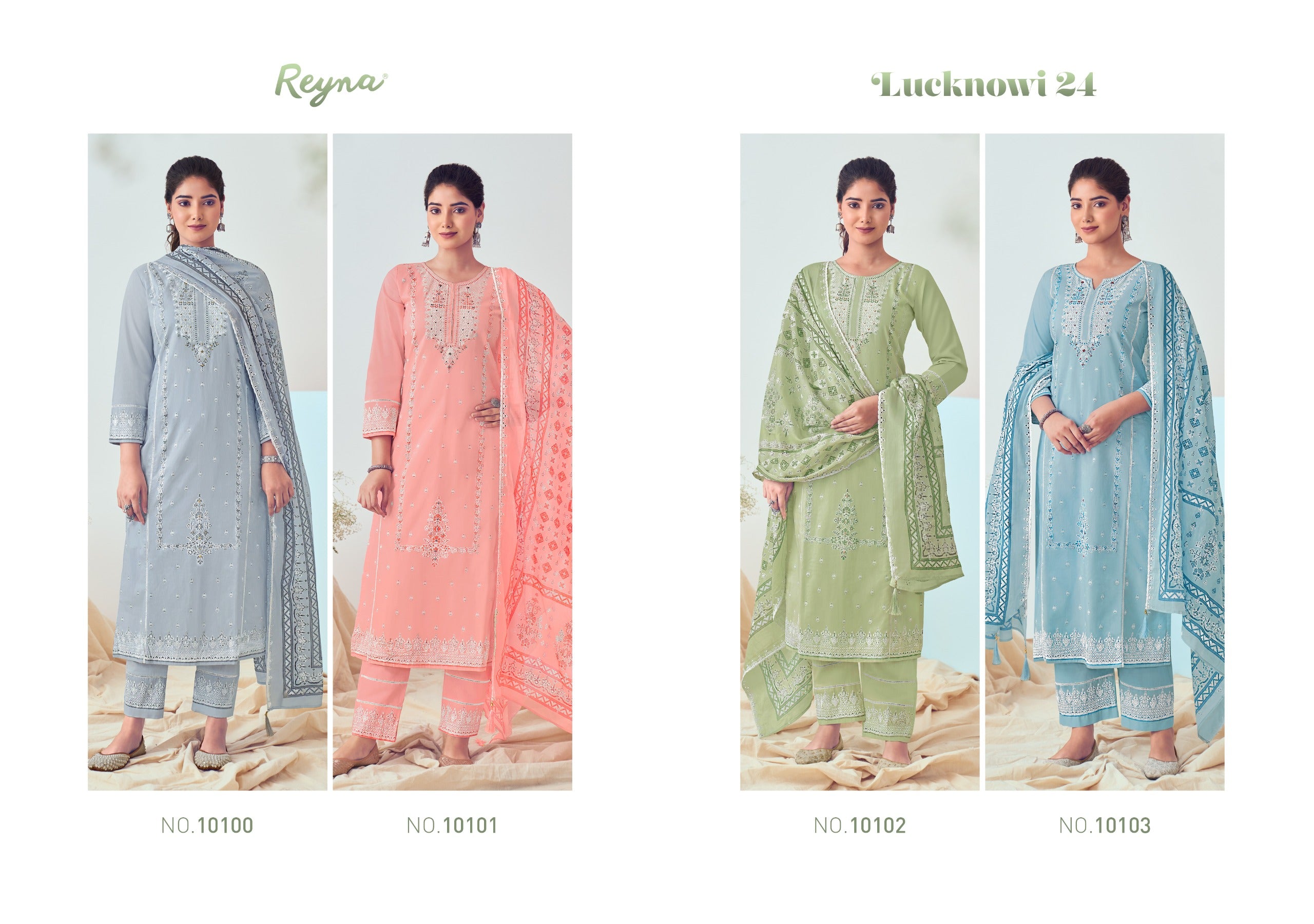 Lucknowi Vol 24 Reyna Pant Style Suits Kavya Style Plus
