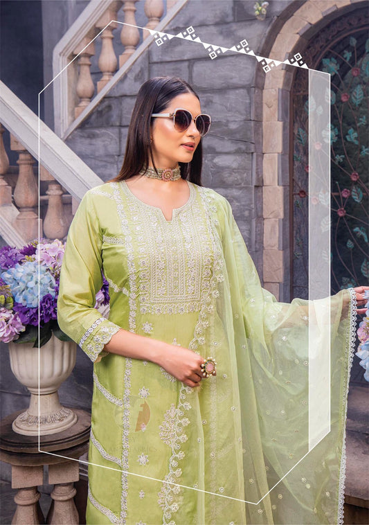 Sayara Af Muslin Embroidery Readymade Pant Style Suits