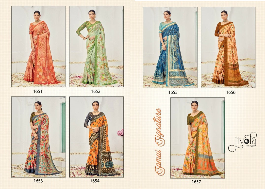 Samui Signature Jivora Naturalis Sarees Exporter
