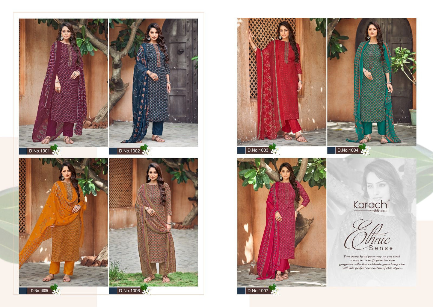 Sonpari Karachi Prints Slub Cotton Pant Style Suits Manufacturer Gujarat