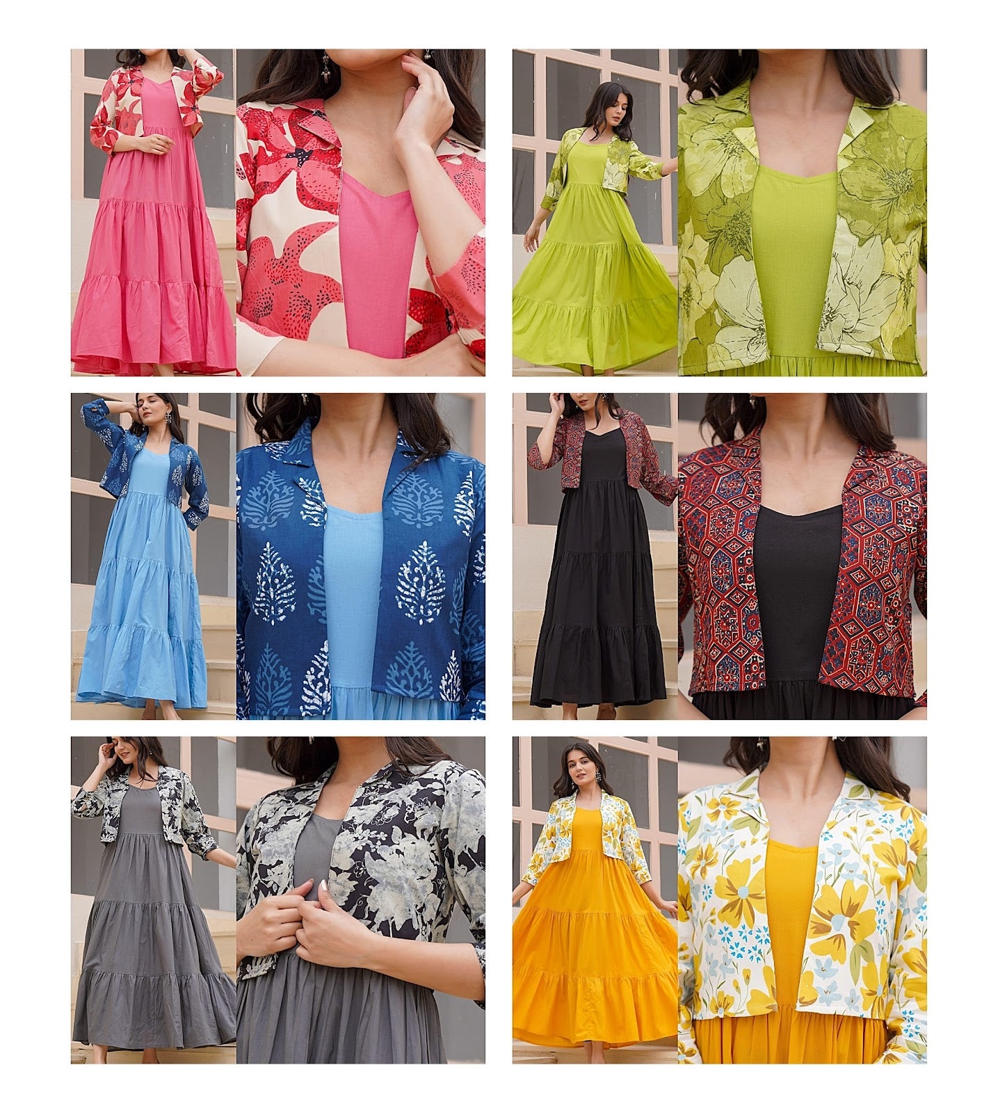 Collar Style Jacket Ffi Cambric One Piece Gown Wholesale Price