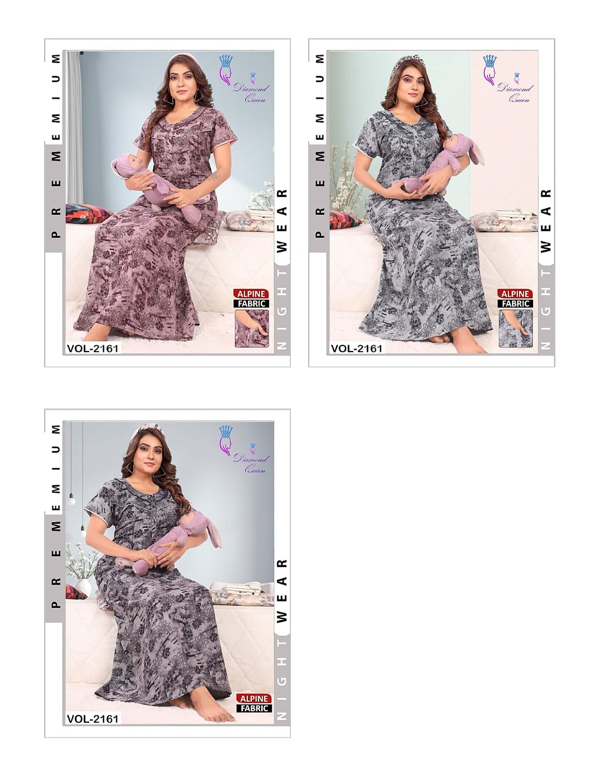 010525 Alpine Diamond Queen Feeding Night Gown Manufacturer India