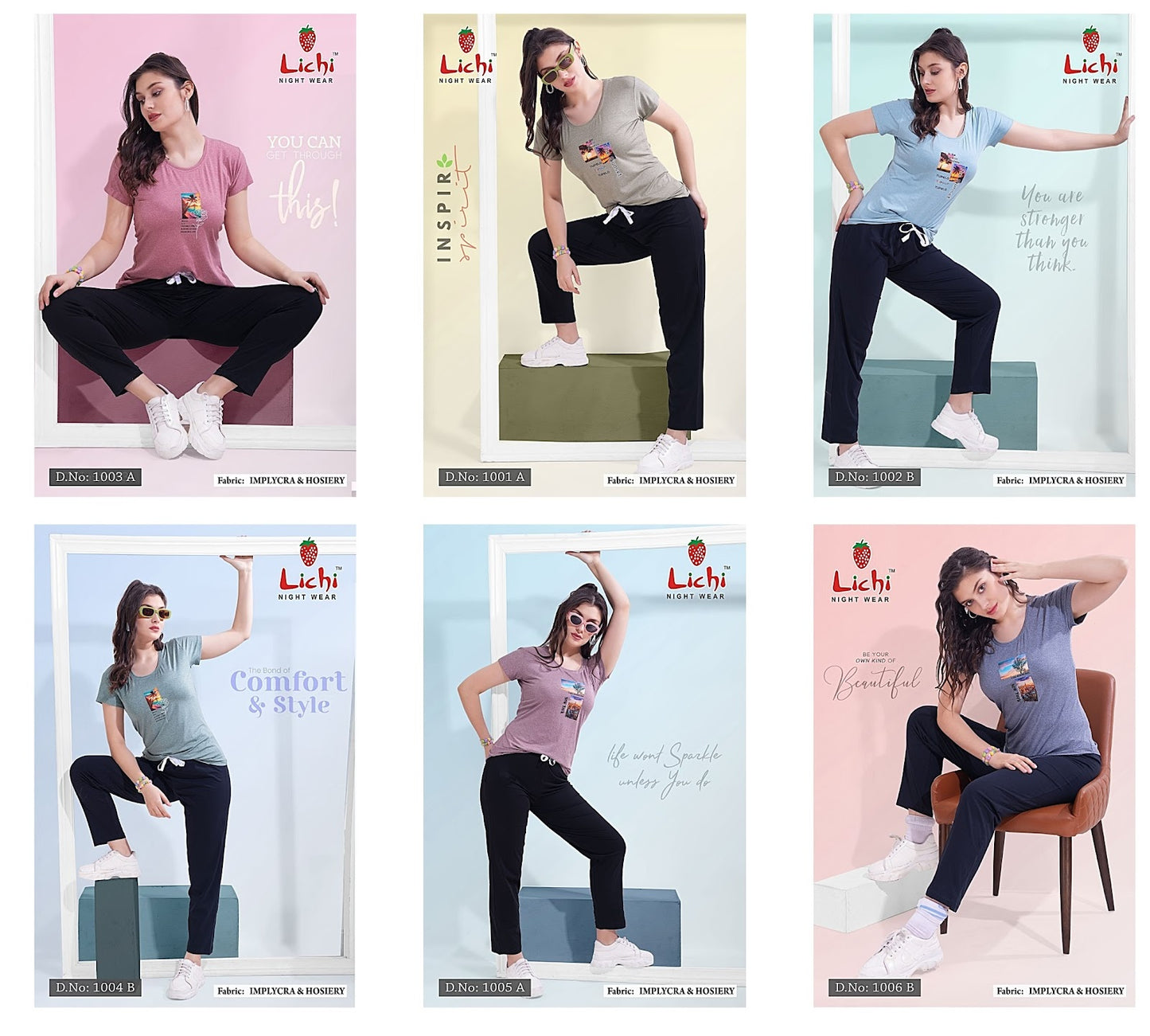 1001-1006 Lichi Imported Women Track Pants