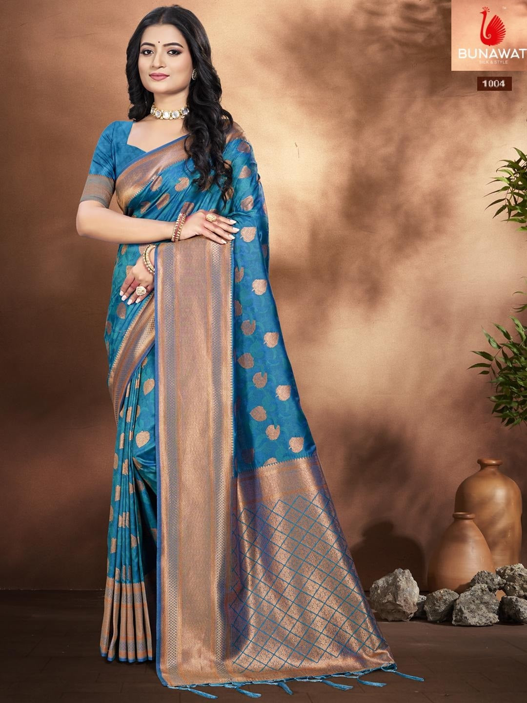 1001 To 1006 Pankhudi Silk Bunawat Silk Sarees Wholesale Price