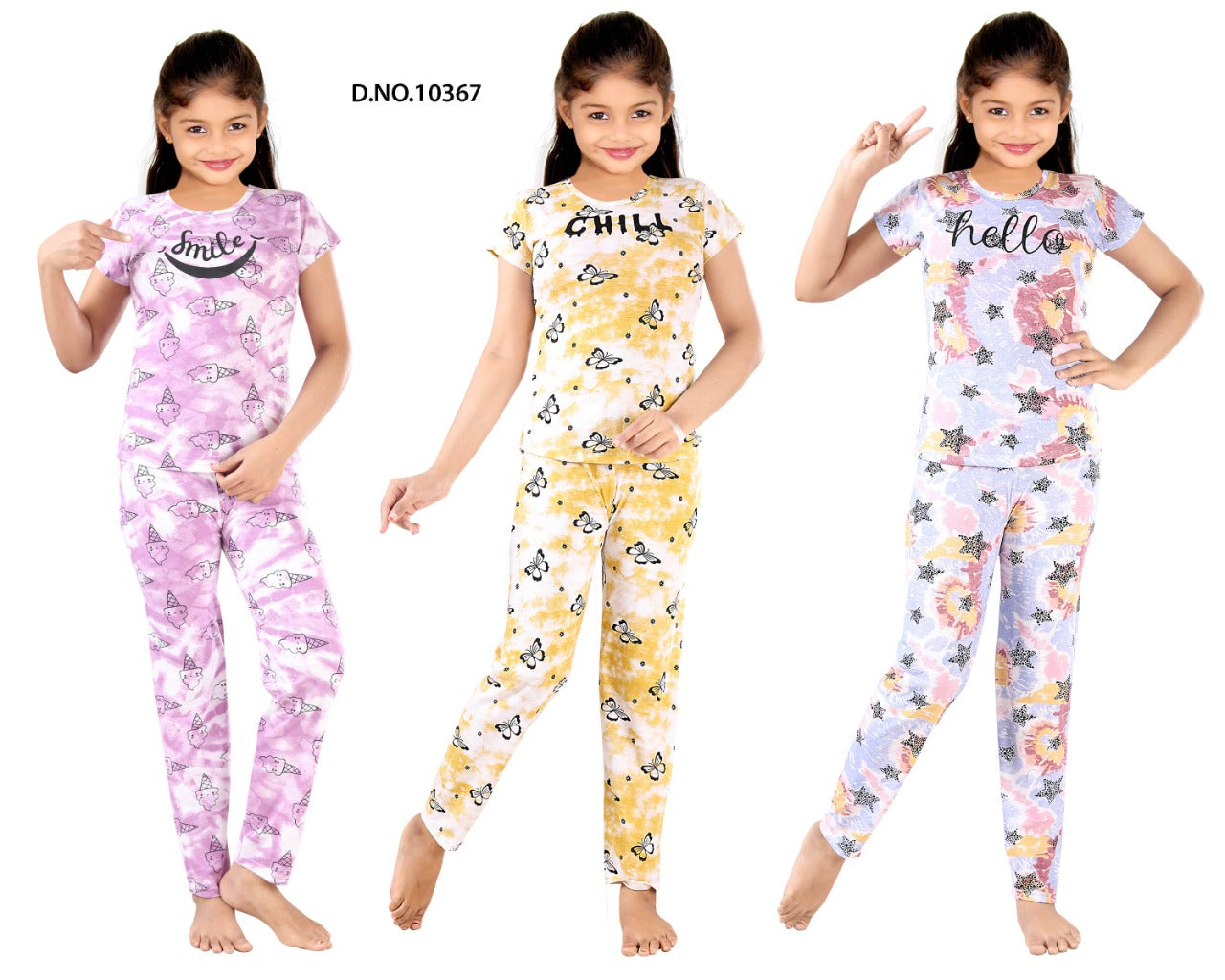 10367 Ks Hosiery Sinker Girls Night Suits Manufacturer Ahmedabad