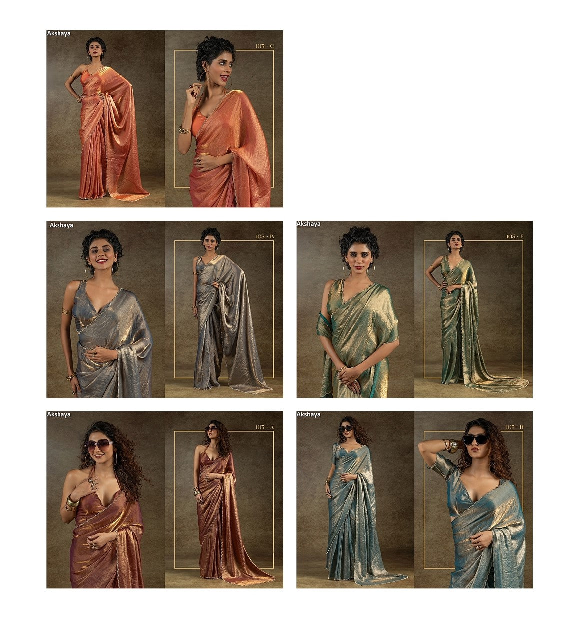 103Abcde Akshaya Satin Silk Sarees Exporter Ahmedabad
