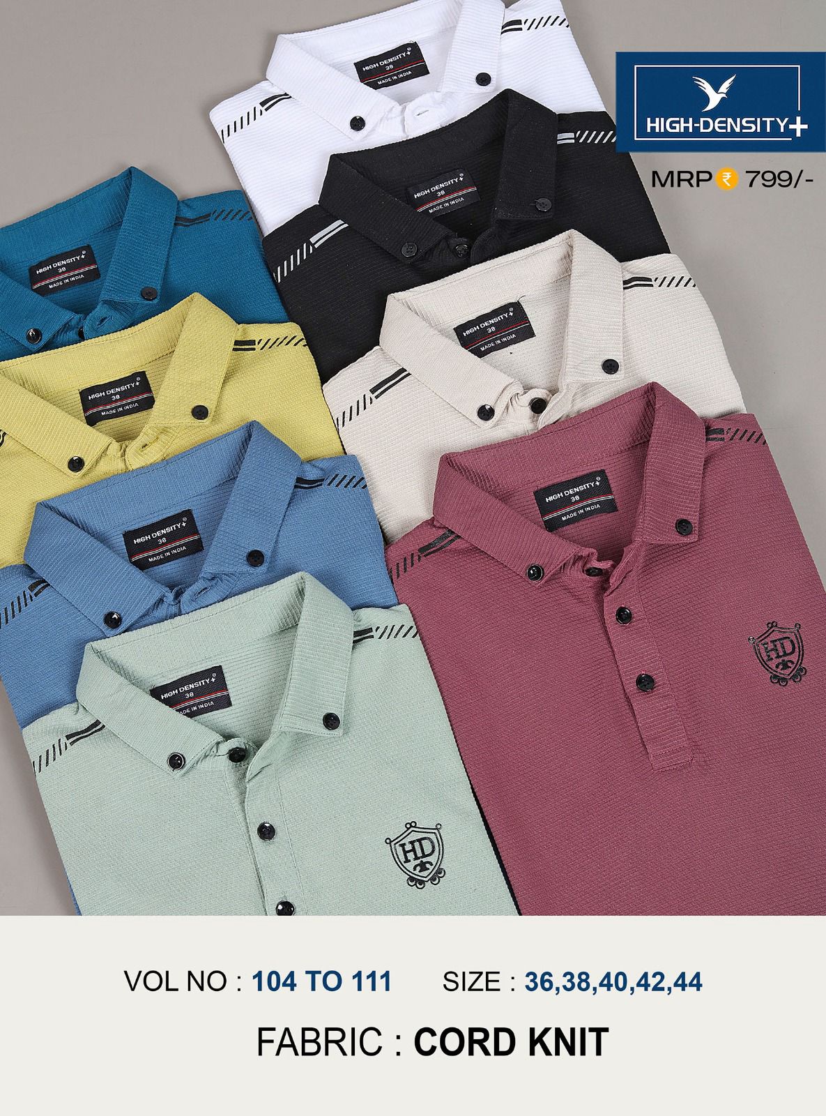 104-111 High Density Knit Mens Tshirts Exporter Ahmedabad