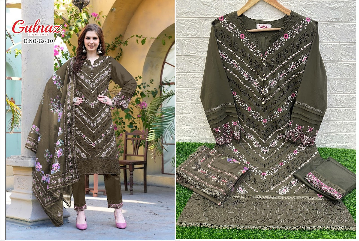10 Gulnaz Georgette Pakistani Readymade Suits