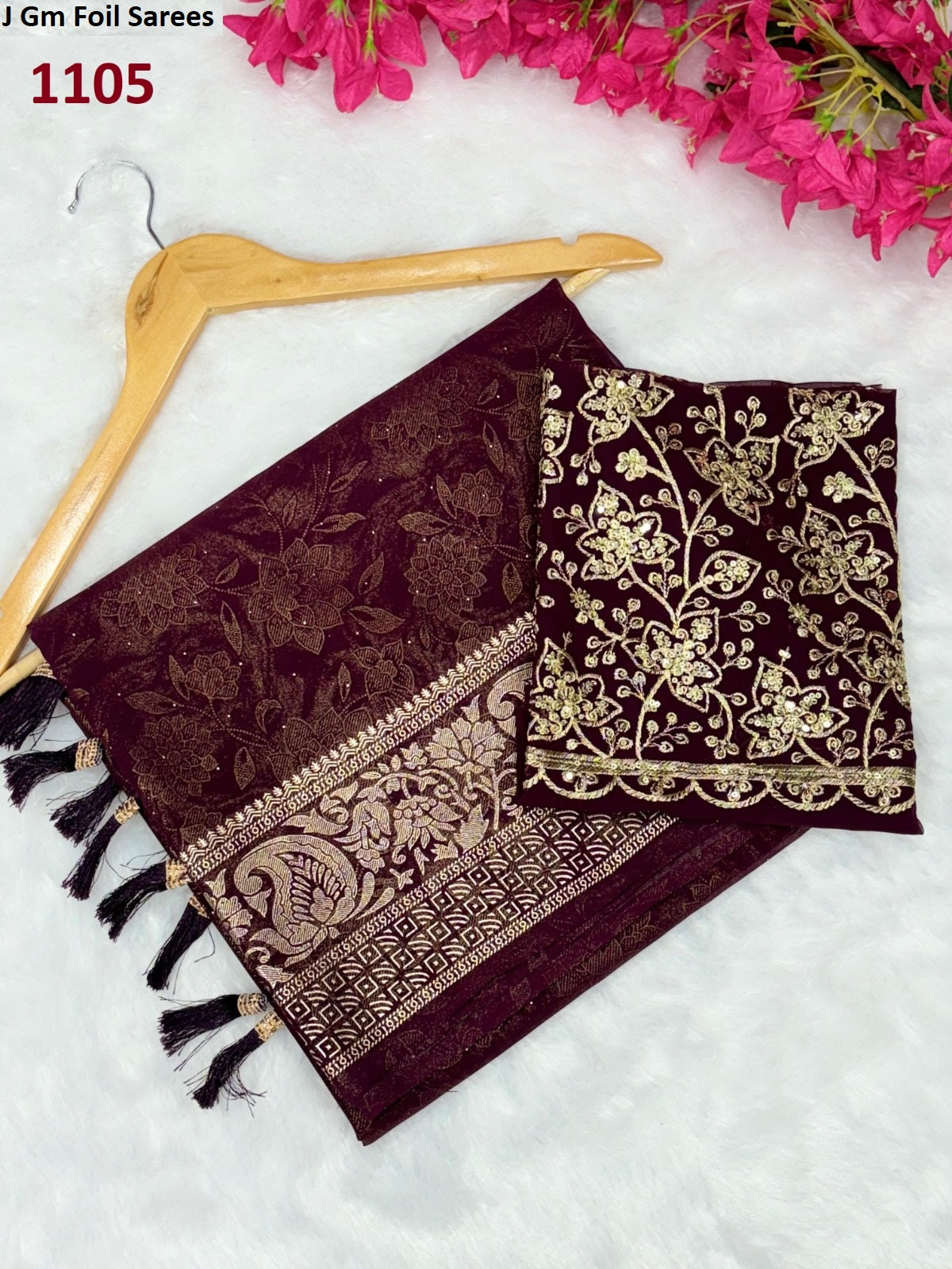 1101-1105 J Foil Sarees Wholesaler Gujarat