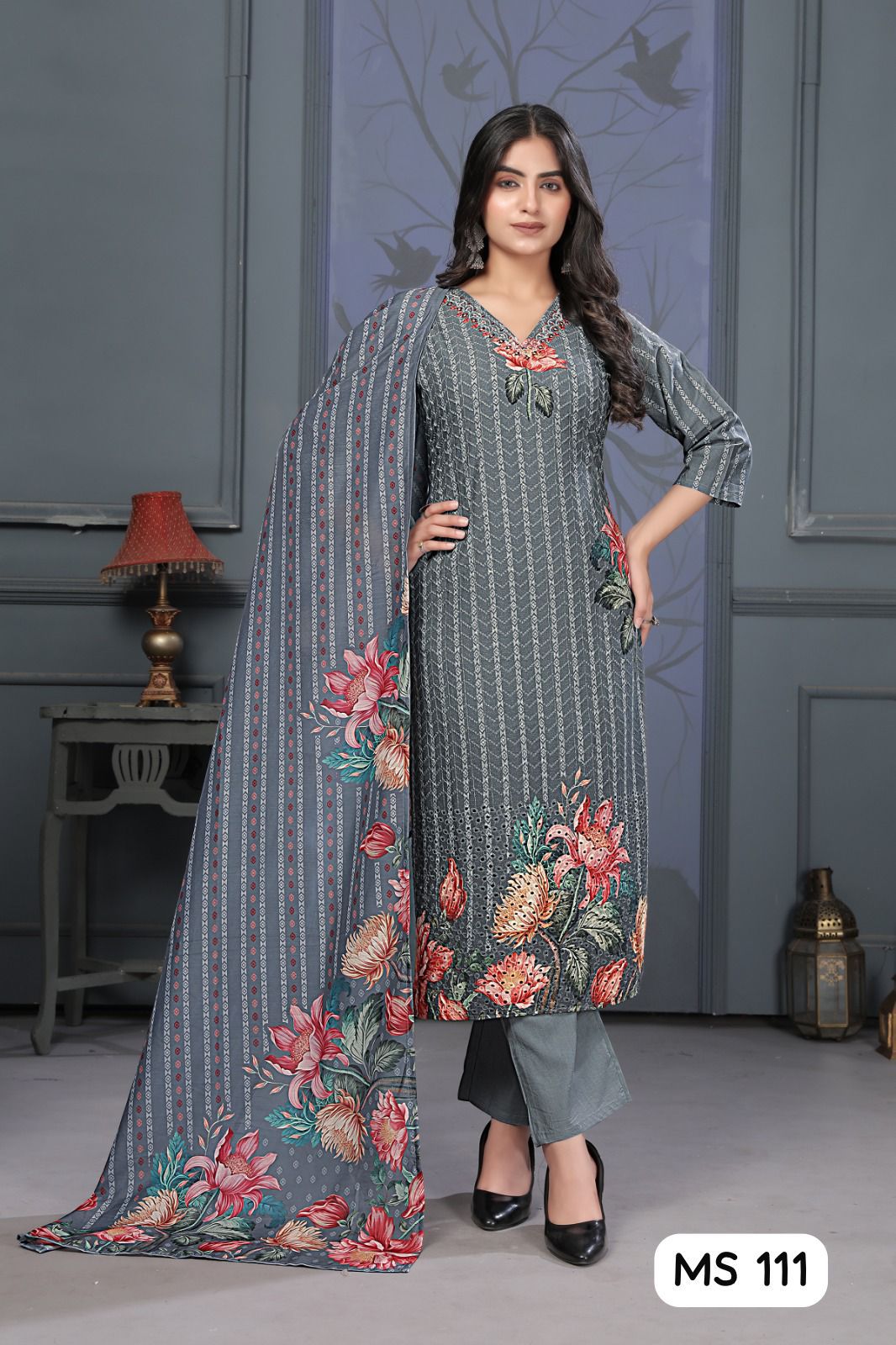 111 Ladyv Pure Cotton Readymade Pant Style Suits Manufacturer Gujarat