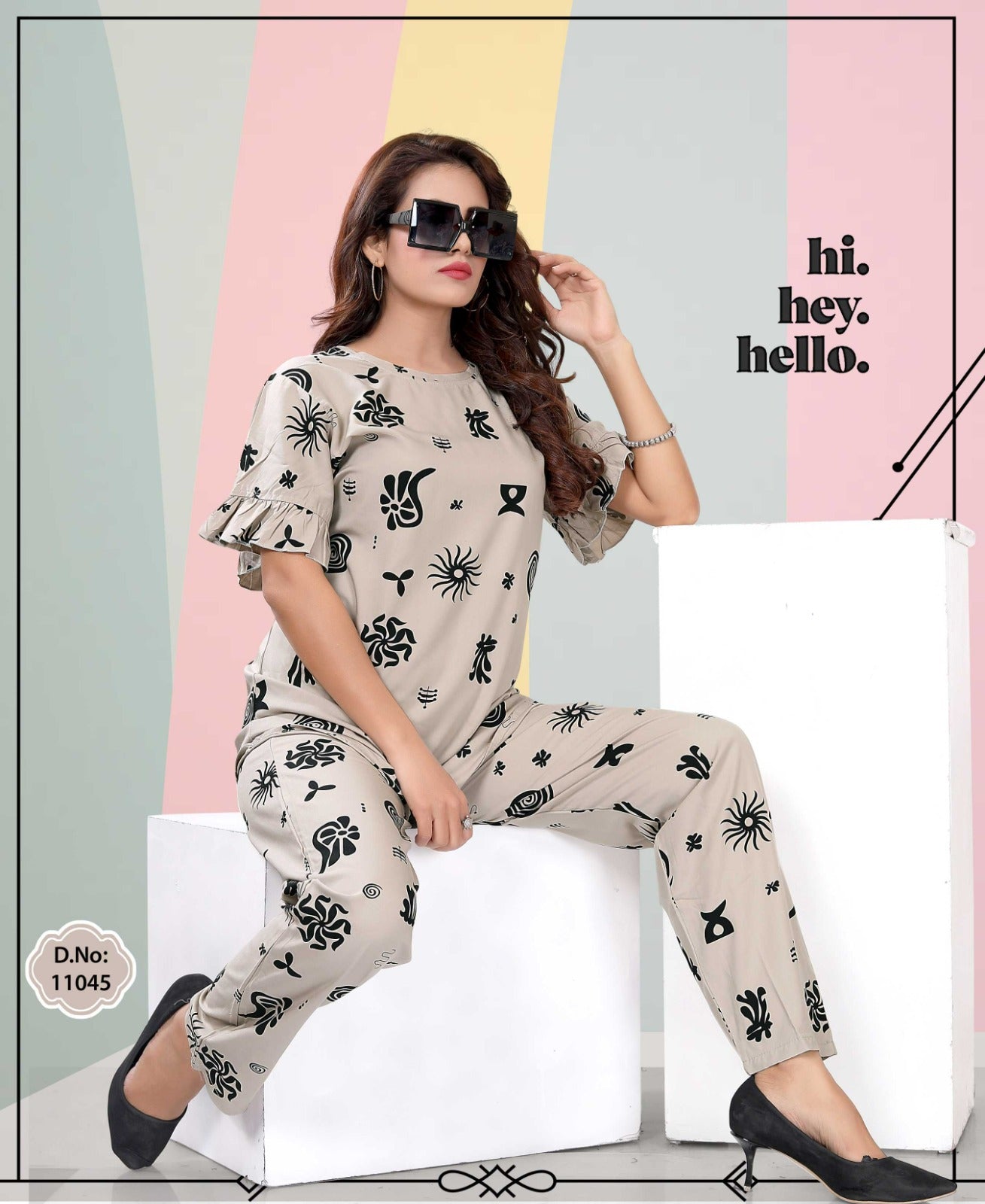 1131 Ks Rayon Co Ord Set Manufacturer India