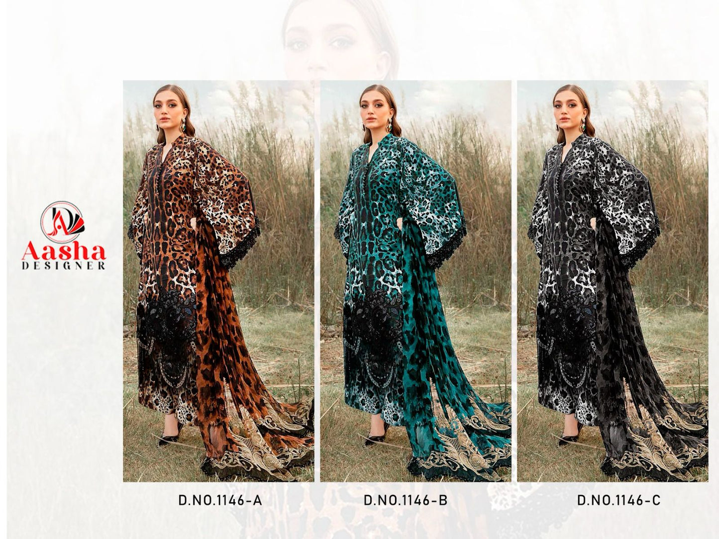 1146Abc Aasha Designer Pure Cotton Pakistani Salwar Suits Manufacturer India