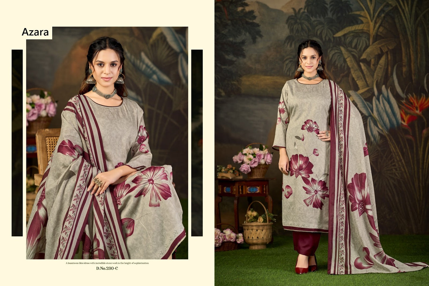 230 Kayka Radhika Fashion Azara Zam Karachi Salwar Suits Manufacturer Ahmedabad
