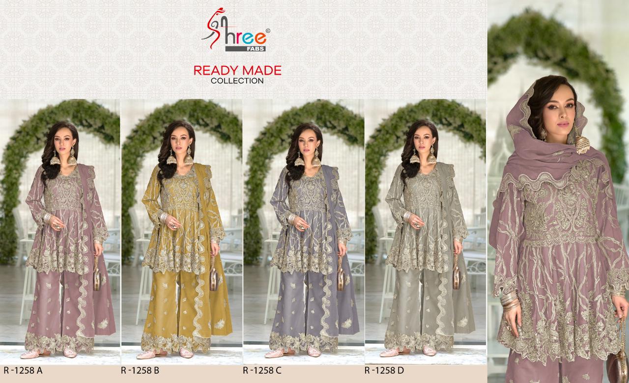 1258 Shree Fabs Organza Pakistani Readymade Suits
