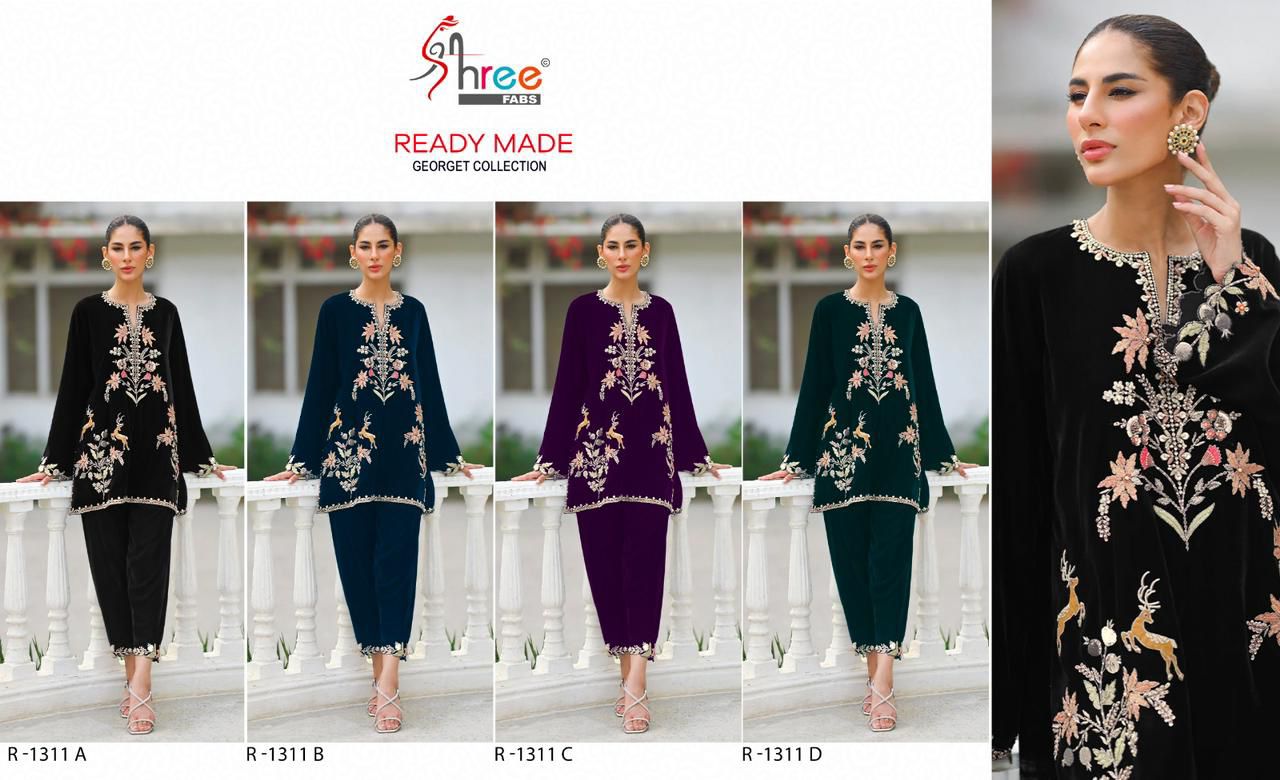 1311 Shree Fabs Pure Fox Kurti Bottom Set