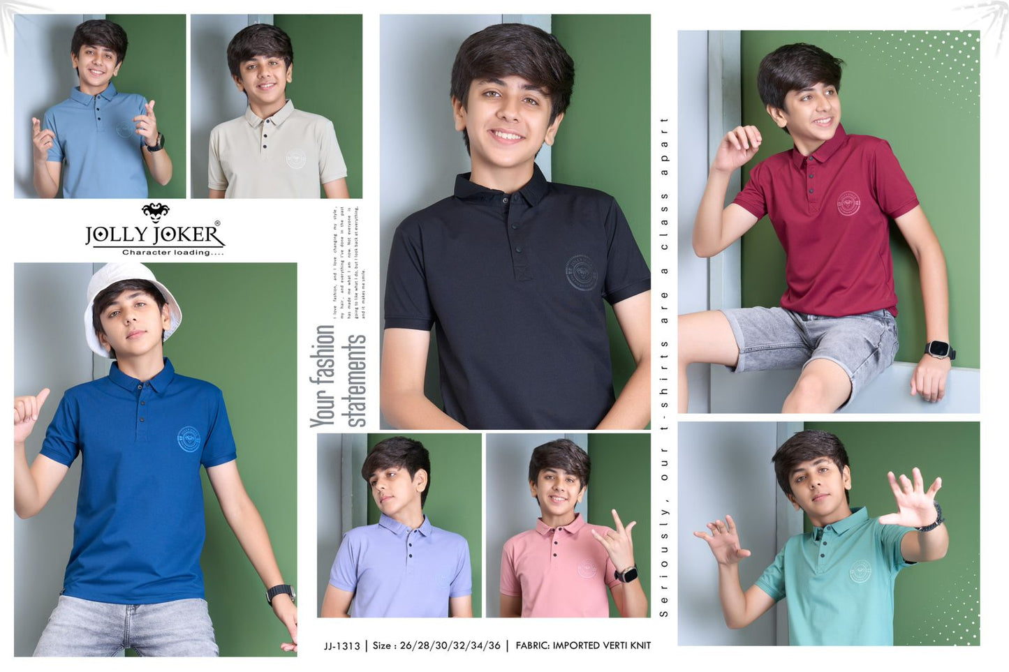 1313 Jolly Joker Imported Boys Tshirt Exporter Gujarat