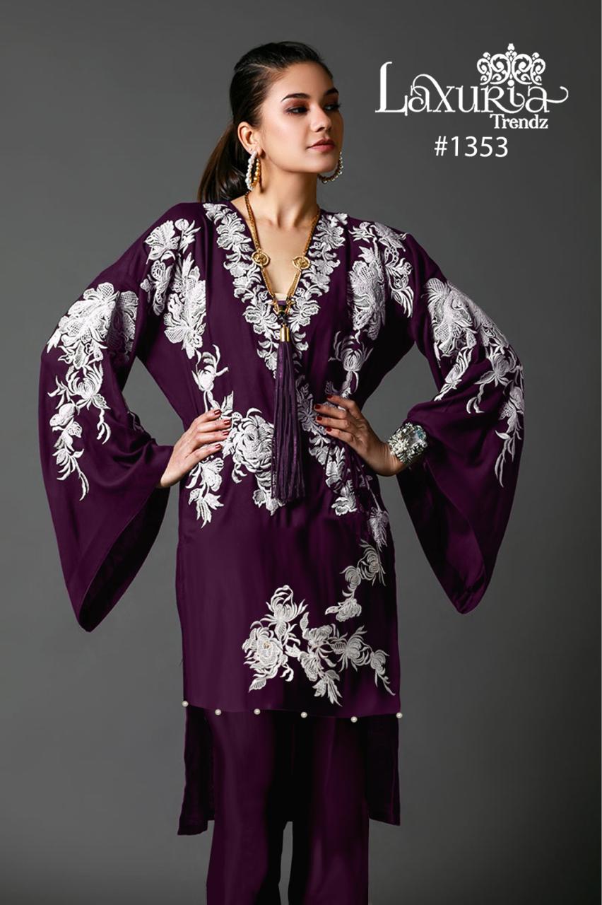 1353 Laxuria Trendz Georgette Pakistani Readymade Suits