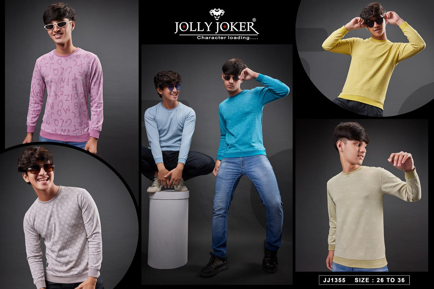 1355 Jolly Joker Cotton Jacquard Boys Tshirt Supplier