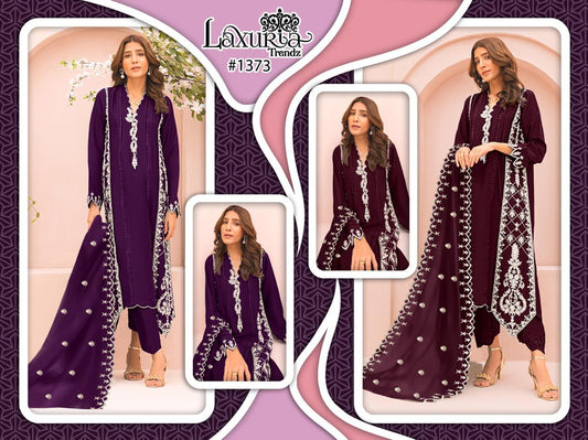 1373 Laxuria Trendz Faux Georgette Pakistani Readymade Suits