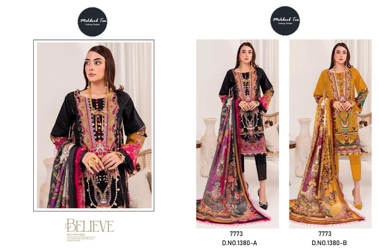 1380Ab Mehboob Tex Cotton Pakistani Salwar Suits Exporter Ahmedabad