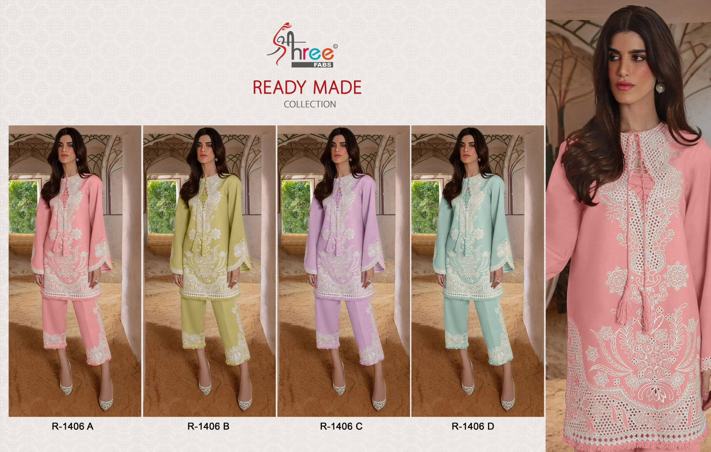 1406 Shree Fabs Cotton Cambric Co Ord Set Exporter Ahmedabad