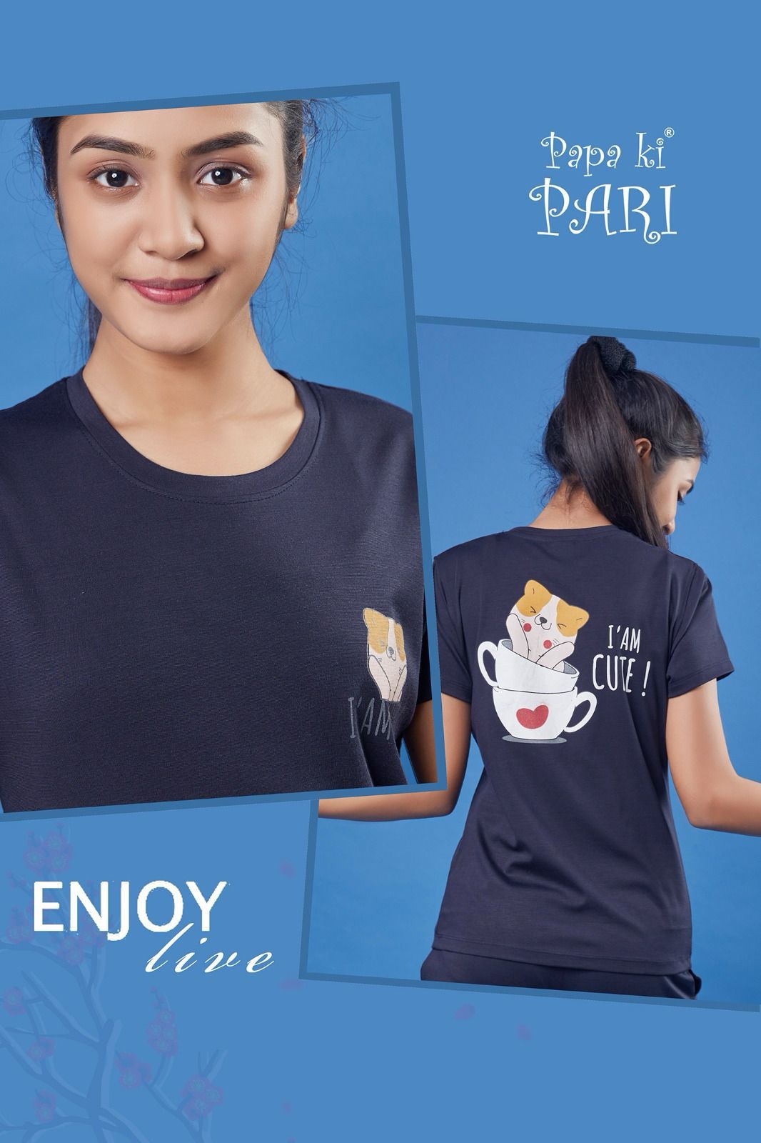 141 Papa Ki Pari Tencil Lycra Girls Shorts Set Manufacturer