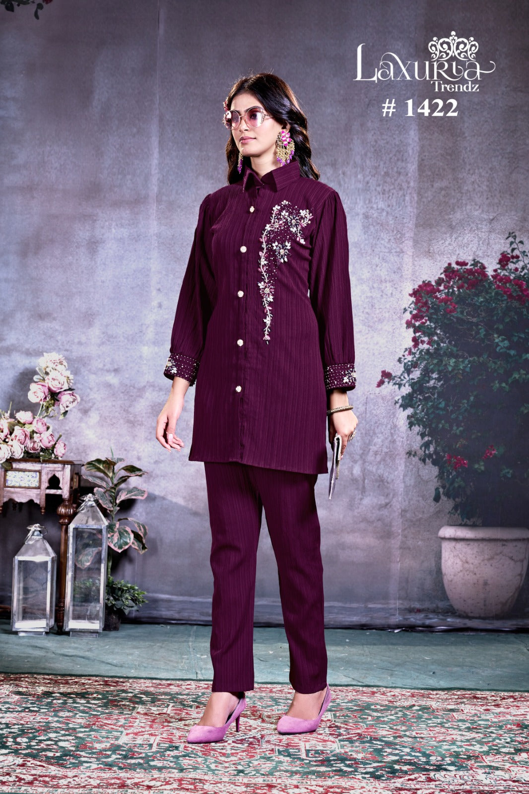 1422 Laxuria Trendz Bsy Co Ord Set Wholesaler Ahmedabad