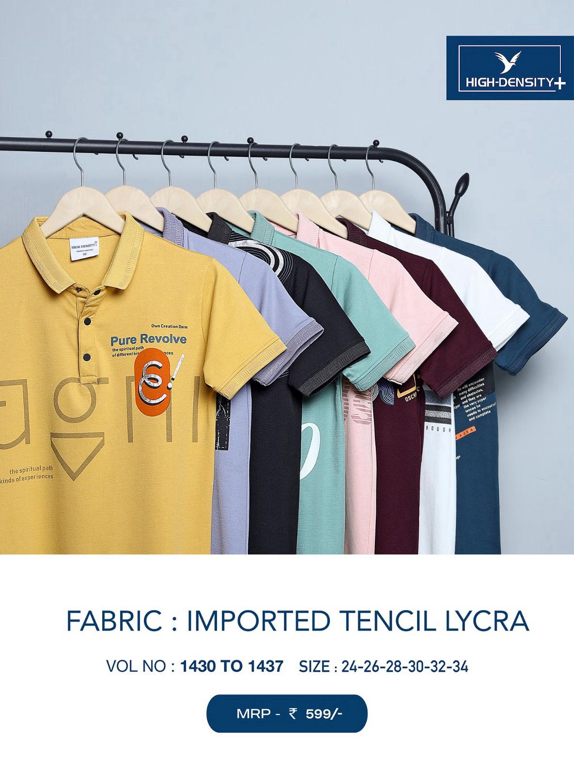 1430-1437 High Density Tencil Lycra Boys Tshirt Supplier