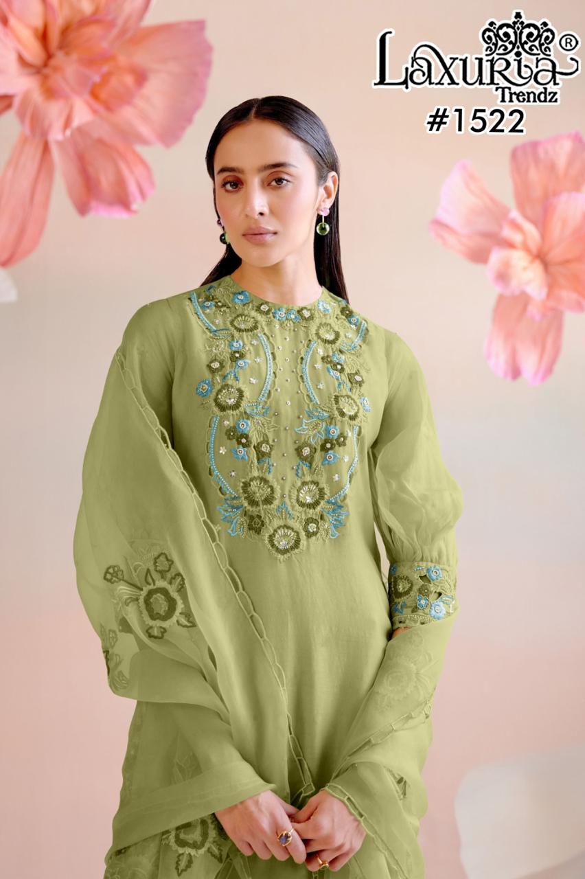 1522 Laxuria Trendz Pakistani Readymade Suits Supplier