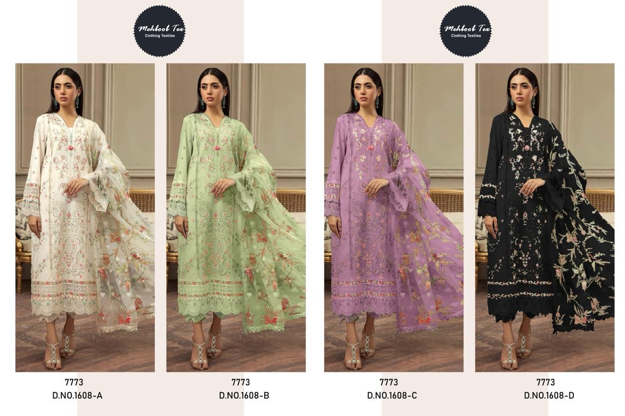 1608Abcd Mehboob Tex Pure Viscose Pakistani Salwar Suits Wholesaler India