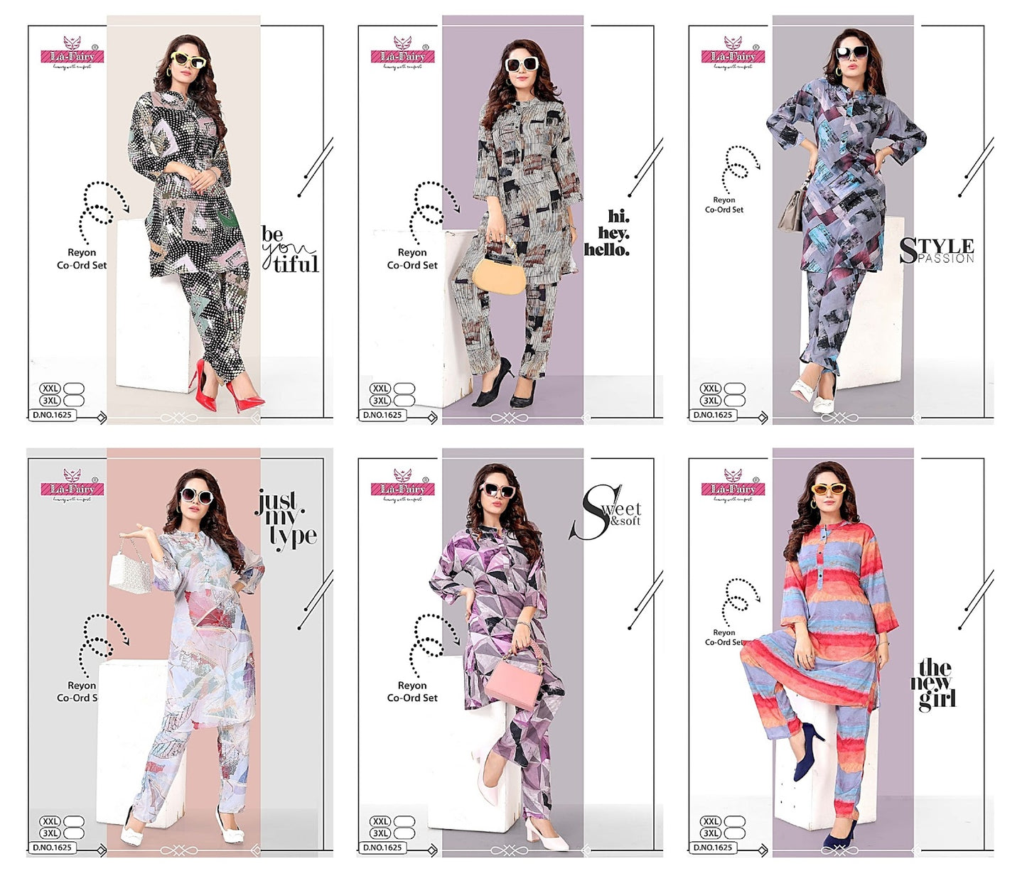 1625 La Fairy Imported Co Ord Set Wholesale