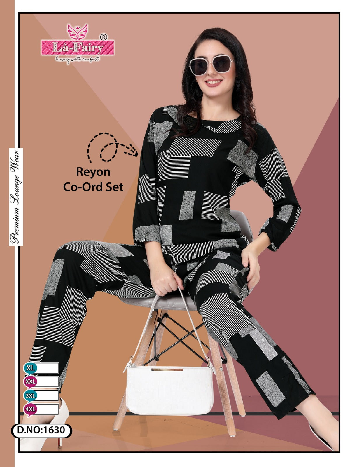 1630 La Fairy Rayon Co Ord Set Wholesale Price