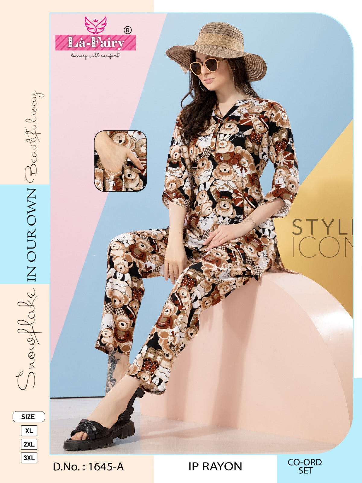 1645 La Fairy Imported Co Ord Set Exporter