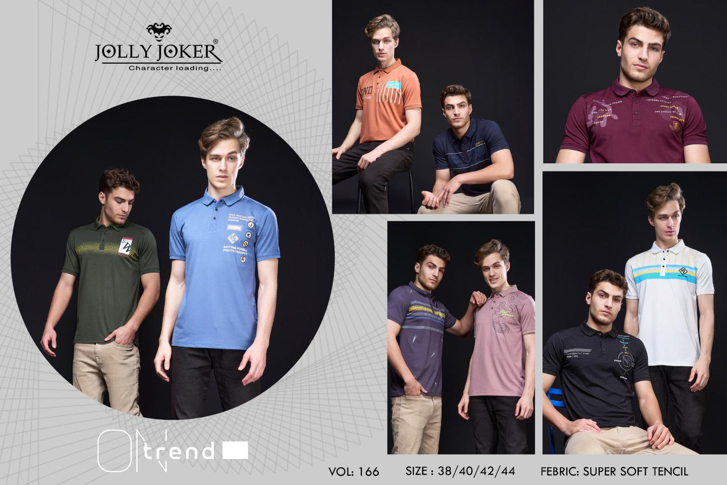 166 Jolly Joker Tencil Mens Tshirts Wholesale