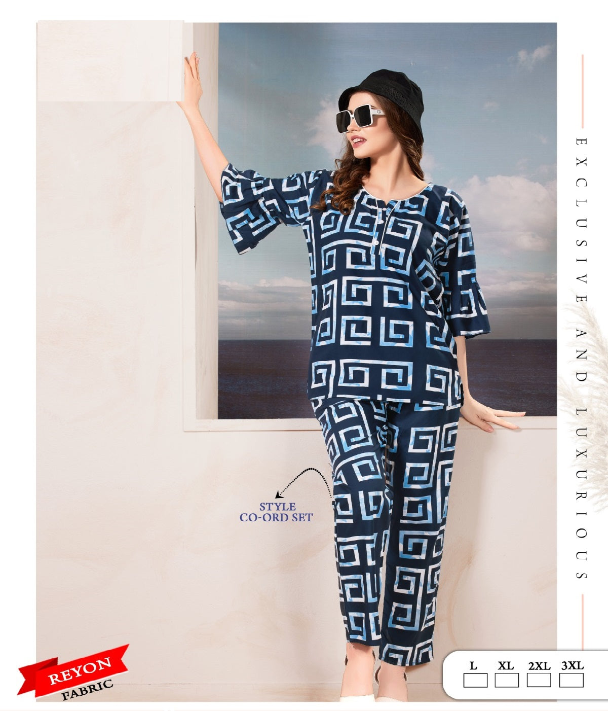 168 A Mnt Reyon Co Ord Set Wholesaler Ahmedabad