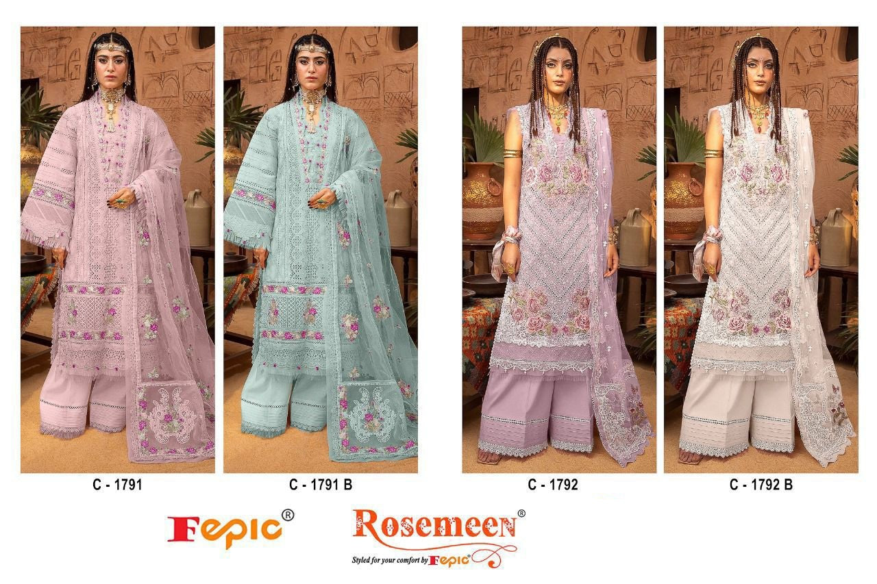 1791-1792 Fepic Cotton Pakistani Salwar Suits