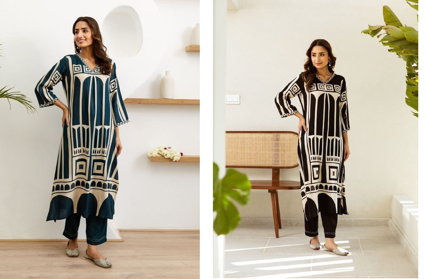 2154 Afsana Slub Cotton Co Ord Set Supplier India