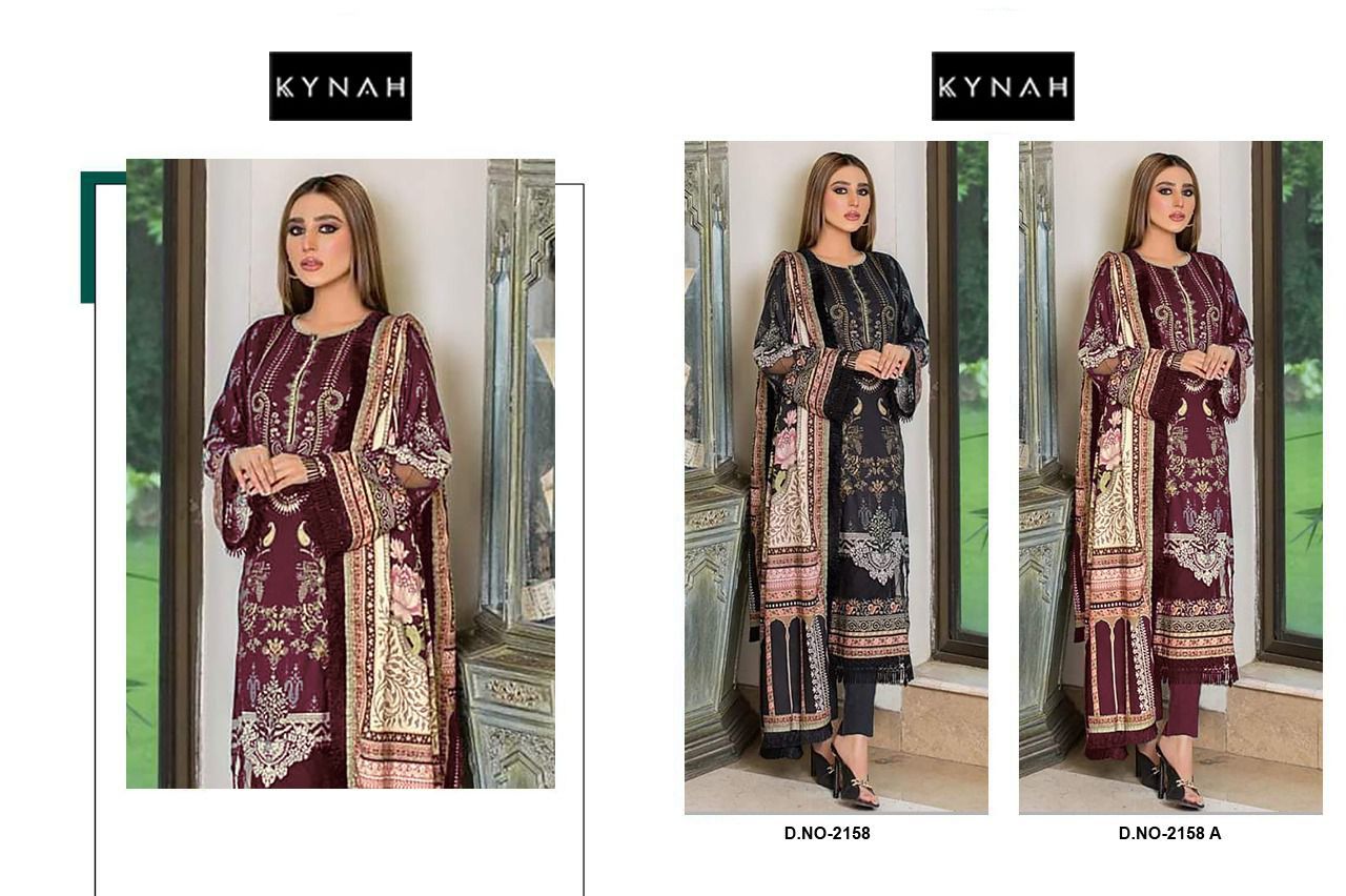 2158 Kynah Cotton Pakistani Salwar Suits Manufacturer Ahmedabad