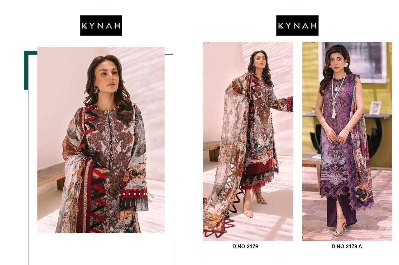 2179 Kynah Pure Cotton Pakistani Patch Work Suits Exporter Gujarat