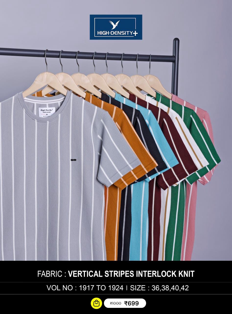 220-230 Gsm Vol No 1917-1924 High Density Auto Stripes Mens Tshirts Manufacturer