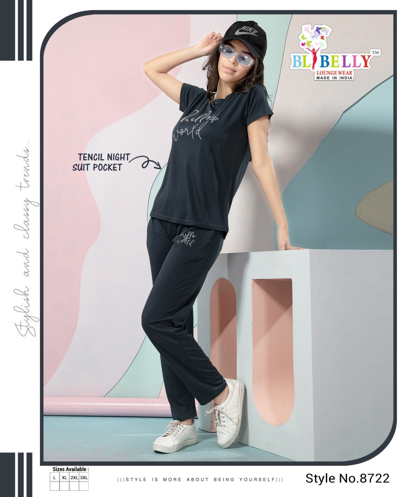 220 Gsm Vol 631 Belly Tencil Pyjama Night Suits Manufacturer