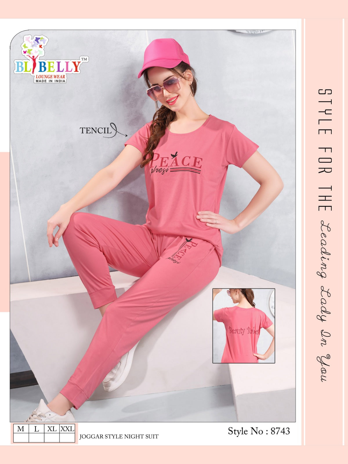 220 Gsm Vol 634 Belly Tencil Pyjama Night Suits Supplier Ahmedabad