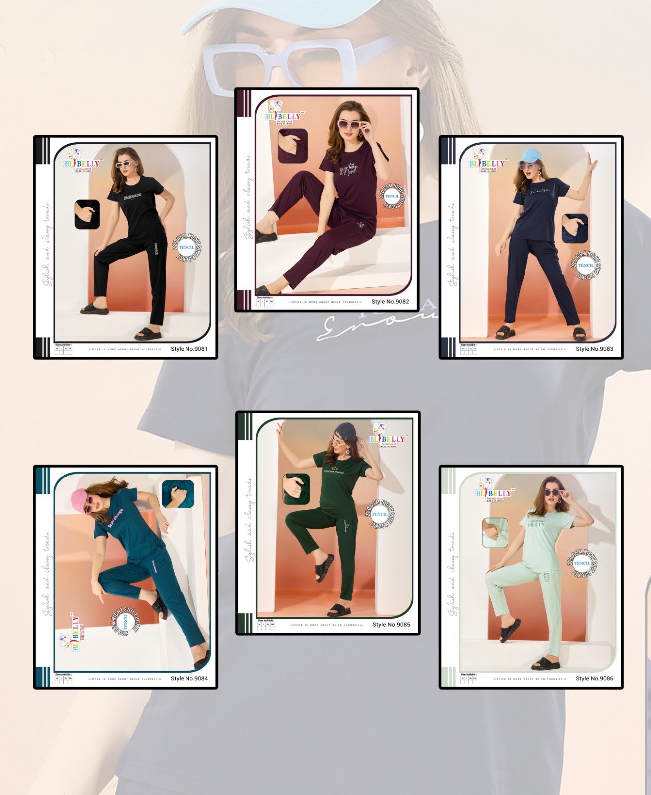 220 Gsm Vol 646 Belly Long Night Suits Exporter