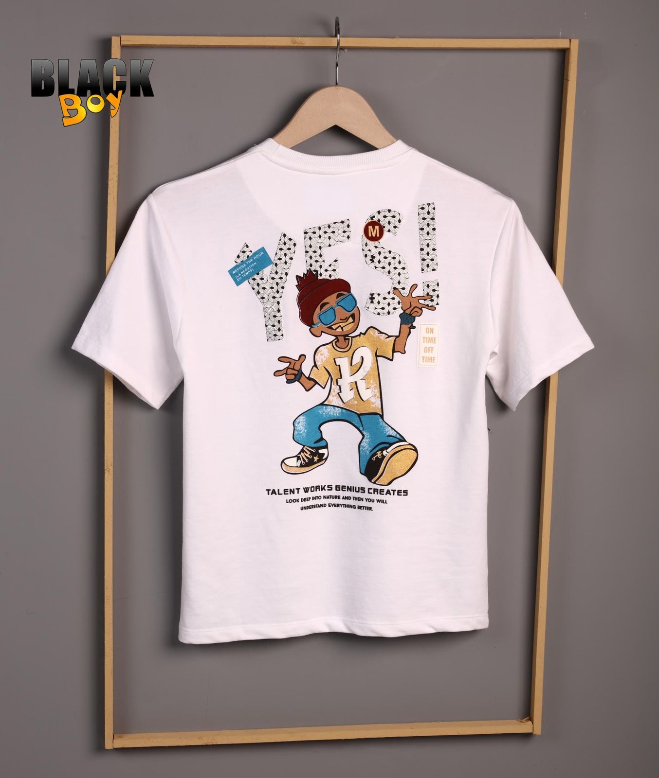 230-240 Gsm Vol 671 Black Cotton Looper Boys Tshirt Wholesaler Gujarat