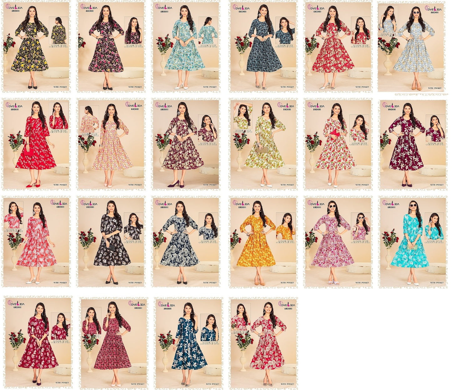 Anokhi Series Dveeja Fashion Rayon Foil Kurti With Pocket Exporter Gujarat