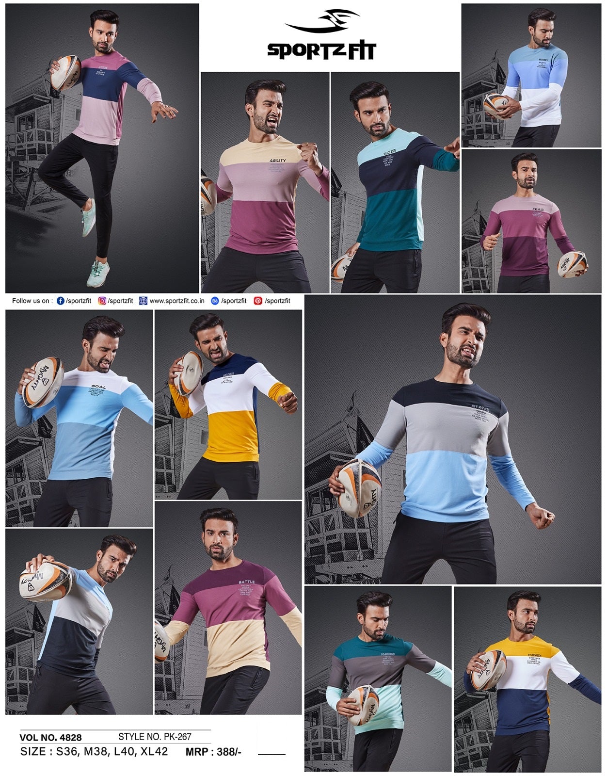 267 Sportz Fit Mens Tshirts Wholesaler Ahmedabad