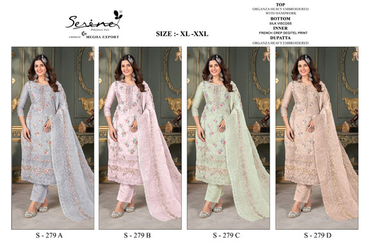 279 Serine Organza Pakistani Readymade Suits