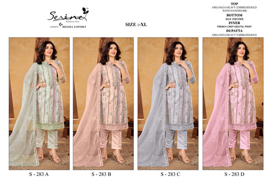 283 Serine Organza Pakistani Readymade Suits