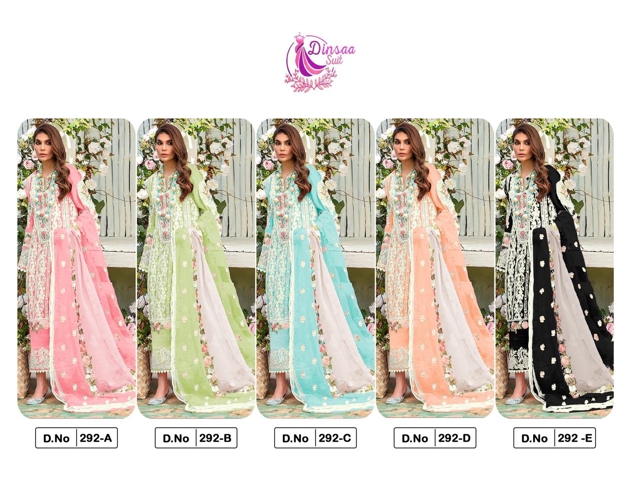 292 Dinsaa Suit Cotton Pakistani Patch Work Suits Manufacturer Ahmedabad