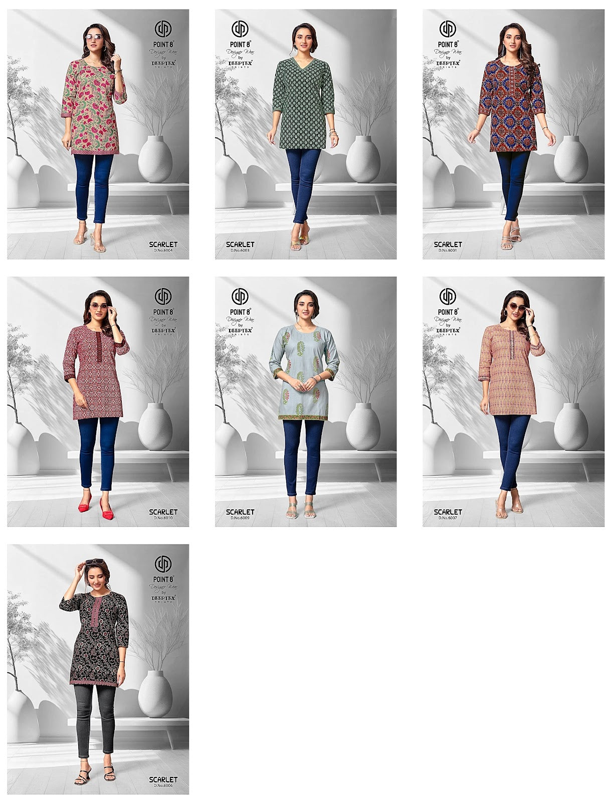 Scarlet Vol 6 Deeptex Prints Cotton Short Kurtis Wholesaler Ahmedabad